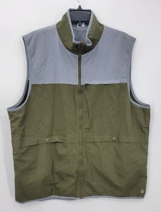 Chaleco de Campo Bonobos Para Hombres XL Gris Verde Reversible Exterior Prendas Exteriores Cremallera - Imagen 1 de 9