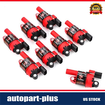 D514A High Performance Round Ignition Coil For Chevy Silverado GMC 1500 2500 5.3 - Image 1 of 4