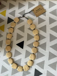 KAZURI 22 inch Pitapit Beaded Necklace- cream, new with tags - Picture 1 of 5