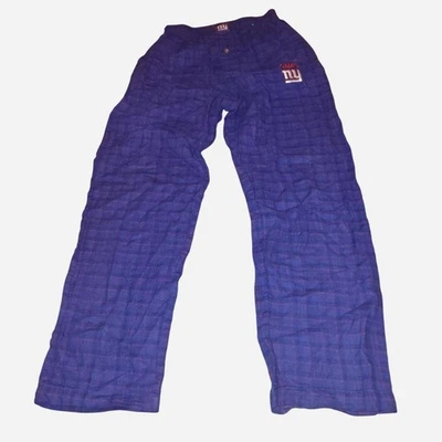 Pantalones de pijama a cuadros rojos y azules NY Giants talla mediana  Foto 1 de 4