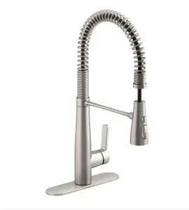 NEU Kohler Vind Semi-Professionelle herunterziehbare Küchenarmatur 3 Funktionen Sprühkopf - Bild 1 von 4