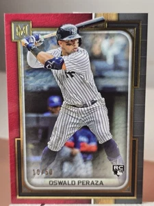 2023 Topps Museum Collection Ruby /50 Oswald Peraza #81 Rookie RC - Picture 1 of 2