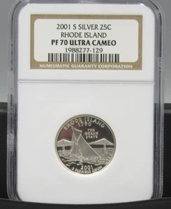 2001 S Rhode Island Silver NGC PF 70 UCAM - Picture 1 of 1