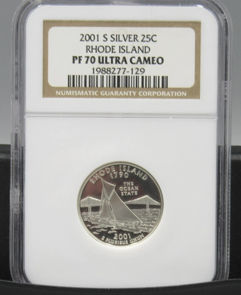 2001 S Rhode Island Silver NGC PF 70 UCAM - Image 1 of 1