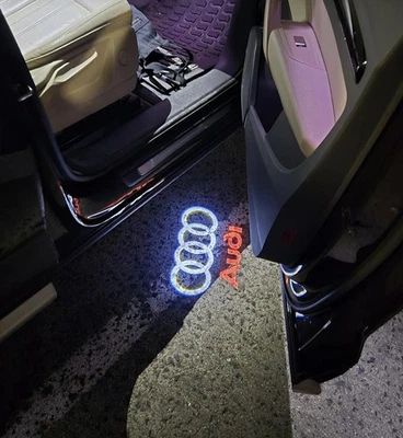 2 Stück kompatibel mit Autotür Licht Projektor für AUDl-LED-Einstiegsbeleuchtung - Bild 1 von 3