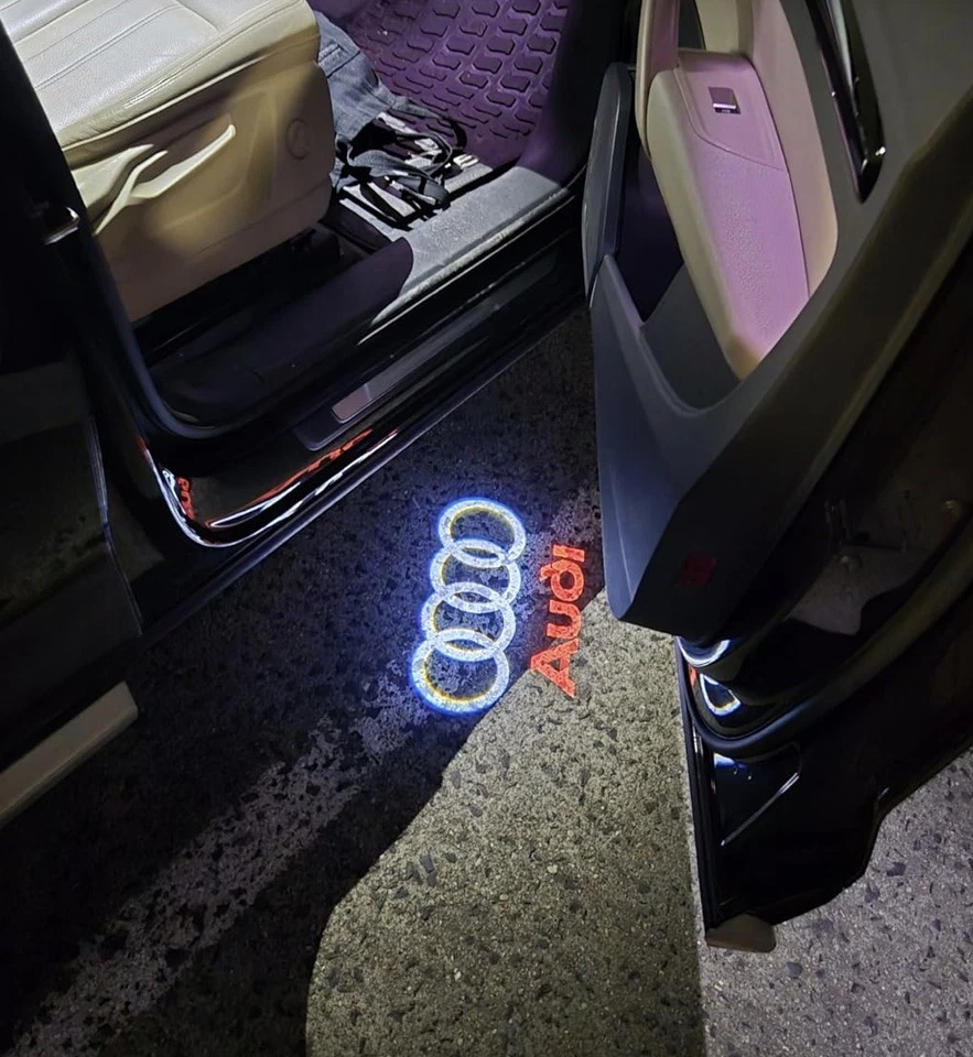 2 Stück kompatibel mit Autotür Licht Projektor für AUDl-LED-Einstiegsbeleuchtung - Bild 1 von 3