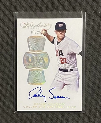 2017 帕尼尼完美美国签名 7/25 丹斯比·斯旺森 #美国-DS — 第 1/2 张图片