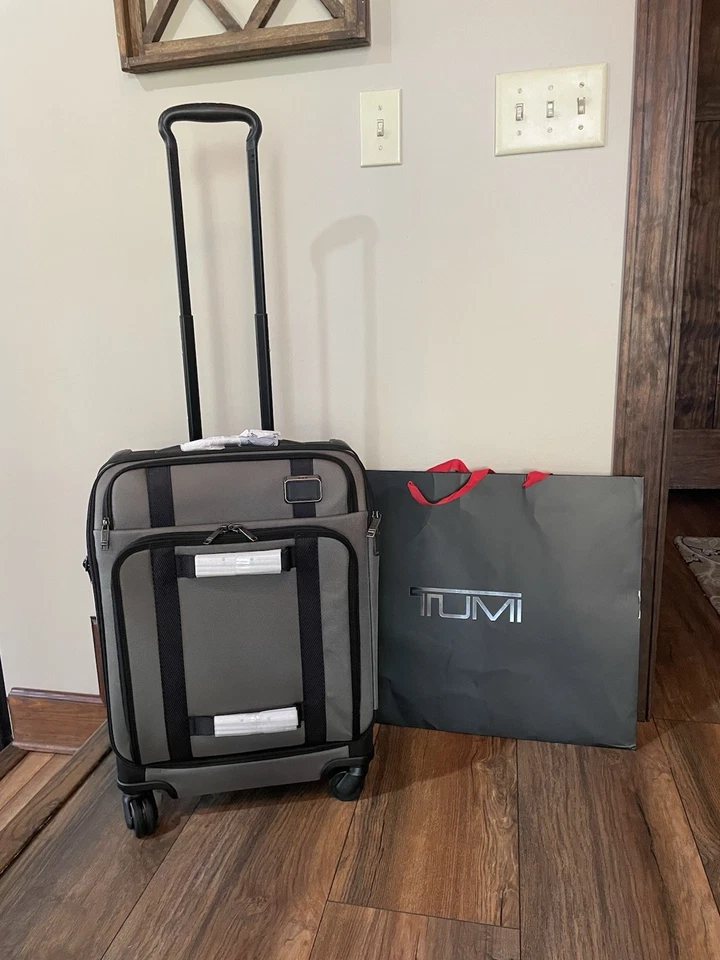 TUMI Merge Continental Front Lid 4 Wheeled Carry On Alloy Grey Spinner - Image 1 of 4
