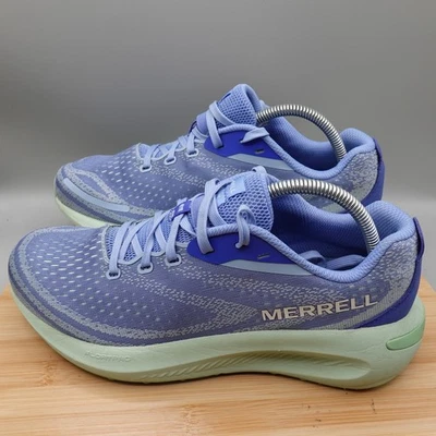 Zapatos Merrell Mujer 9.5 Azul Verde Morphlite Trail Running Aire Libre J068142 Defecto Foto 1 de 4