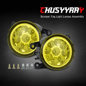 Front Yellow LED Fog Light Lamp Left&Right For Mitsubishi Lancer 2015 2016 2017 - Picture 1 of 10