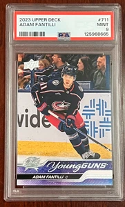 Adam Fantilli Young Guns YG Rookie #711 PSA 9 2023-24 Upper Deck Extended Series - Picture 1 of 2