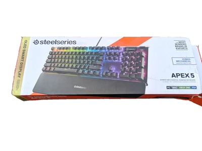 SteelSeries Apex 5 RGB Mechanical Gaming Keyboard in Box - Image 1 of 4