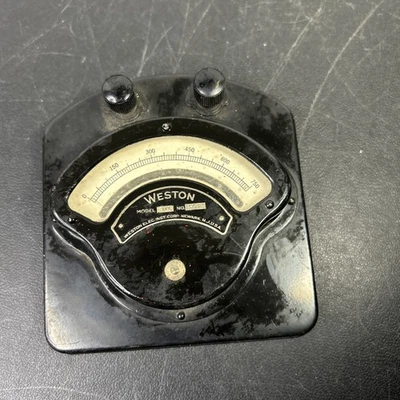 Vtg 1917 Weston Milliammeter Model 280 Electrical Instrument, Untested - Image 1 of 2