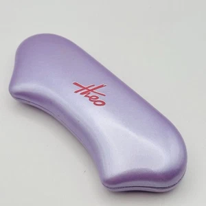 Theo Glasses Case Glasses Sunglasses Purple Logo Belgium New - Picture 1 of 7