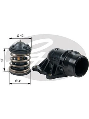 Gates Thermostat fits BMW 7 Series 3.0 F02,F01,F04,F03 730 d (TH47487K2) - image 1 of 4