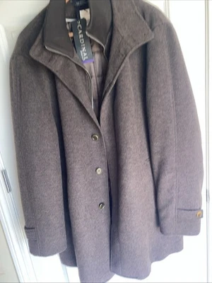 Cardinal Of Canada 100% Wool M XL46/48 NWT $495. Brown Coat 3659 - Image 1 of 4