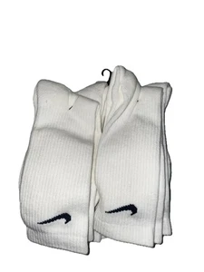 Weiße Nike Everyday Plus Max gepolsterte Crew-Socken - (6 Paar) BRANDNEU - Bild 1 von 5