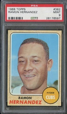 1968 Topps #382 Ramon Hernandez PSA 9 cubs *B68405 Foto 1 de 2