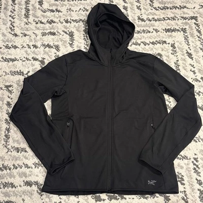Chaqueta con capucha negra Arc’teryx Kyanite LS para mujer cremallera completa ligera *mediana* Foto 1 de 4