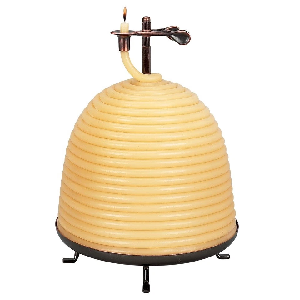 160-Hour Beehive Candle, Eco-friendly Natural Beeswax with Cotton Wick - Image 1 of 1
