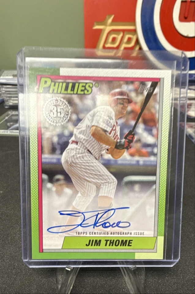 Autógrafos de béisbol Topps serie 2 2025 - 1990 Jim Thome #90A-JT (AU) Foto 1 de 1