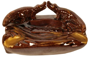 Vintage Ashtray Alligator Crocodile Florida Souvenir Ceramic Animal Barware C1# - Picture 1 of 5