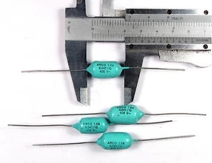 4 pcs Arco 1.04 47nF 400V 0,047uF Audio vintage axial capacitor NOS Arcotronics - Picture 1 of 1