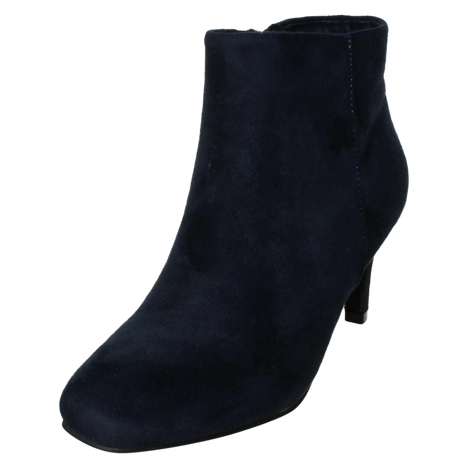 Mujer Spot On! 'F51236' Microfibra & Sintético Tacón de Aguja Elegante Botines - Imagen 1 de 4