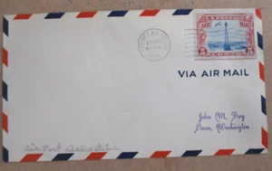 FIRST NIGHT FLIGHT AIR MAIL 1931 "V[A SPOKANE to SEATTLE TRIP #2 EAST BOUND" - Picture 1 of 3