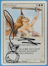 Serra Angel Revised PLD Uncommon Artist Signed Altered CARD (sa5432) ABUGames