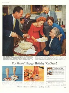 Recetas de oficina de café panamericano de bebida estampado publicitario vintage 1956 - Imagen 1 de 1
