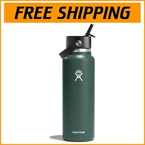 Wide Mouth Dishwasher-Safe Stainless Steel Water Bottle - 24 Hours Cold Drinks - Picture 1 of 12