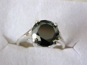 1.80ct REAL BLACK DIAMOND RING,CERTIFICATE,WEDDING,ENGAGEMENT,FREE DIA TESTER S7 - Picture 1 of 12