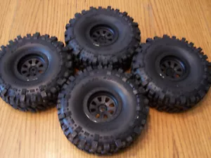 Axial 1/10 RBX10 RYFT 2.2 Raceline Monster Black 12mm Wheels TSL Bogger Tires - Picture 1 of 5