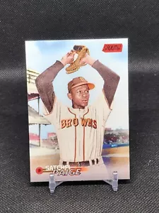 2023 Topps Stadium Club Red Foil Parallel #45 Satchel Paige St. Louis Browns HOF - Picture 1 of 2