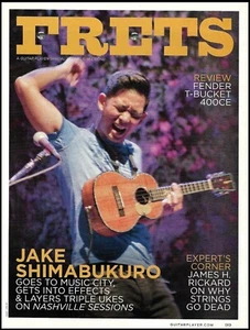 Ukelele Jake Shimabukuro Guro artículo de 6 páginas con 3 fotos entrevista de trastes 2016 - Imagen 1 de 4