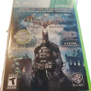 Batman Arkham Asylum Platinum Edition (Microsoft XBOX 360, 2009) Tested Complete - Picture 1 of 2