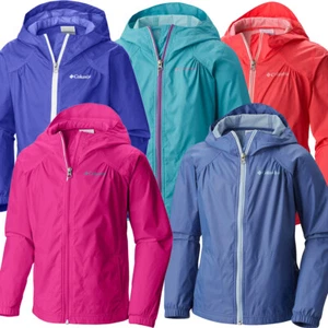 New Girls Columbia "Switchback" Water-Resistant Reflective Rain Jacket S-M-L-XL - Picture 1 of 13