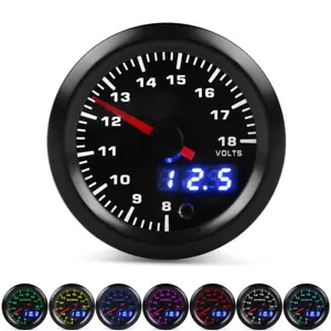 Motorcycle Tachometer Digital LED Voltmeter 52mm Universal - Picture 1 of 5