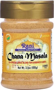 Rani Chana Masala (Garbanzo Curry 15-Spice Blend) 3.5oz (100g) PET Jar - Picture 1 of 9