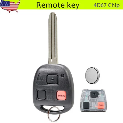 For 2003-2007 Toyota Land Cruiser 2008 2009 FJ Cruiser Remote Key Fob HYQ12BBT - Image 1 of 4