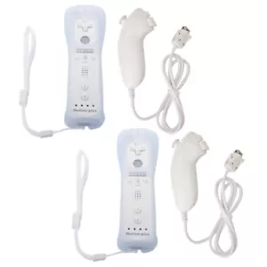 Built in Motion Plus Remote Controller Nunchuck Controller for Nintendo Wii - Picture 1 of 69