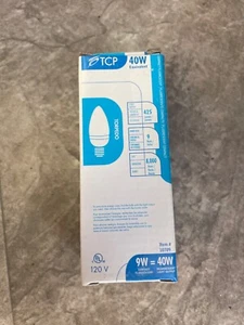 (12 Pack) TCP #10709 Torpedo 9W - (40W Equivalent) CFL E-26 Base Bulbs - Picture 1 of 3
