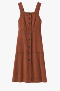 Toast orange Stachel Baumwolle Cord Kleid Größe 8 - Bild 1 von 1