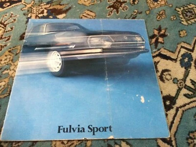   LANCIA FULVIA SPORT ZAGATO    DEPLIANT PUBBLICITARIO BROCHURE  - Immagine 1 di 3