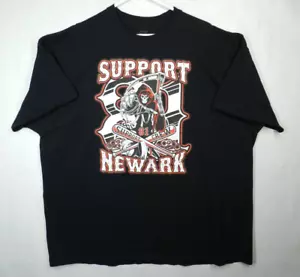 Support Newark 81 Hells Angels T-Shirt beidseitig tolle Grafik!!  Schwarz 4Xl - Bild 1 von 5