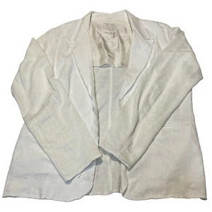 Majestic Filatures 4 Deluxe Teeshirt Jacket Raw Edge Cream Linen Cotton Silk - Picture 1 of 7
