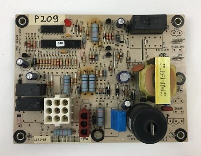 York 1171-10 160155 Furnace Control Circuit Board used #P209 - Image 1 of 3