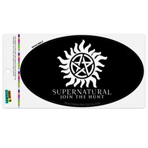 Supernatural Anti Possession Symbol Car Euro Oval Magnet - Picture 1 of 5