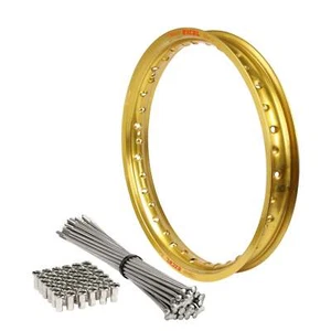 Rear Gold Excel Rim & Spokes Set for 1989-2007 Honda CR125R - 18x2.15 - Picture 1 of 1